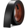 image:imageCHAOREN Ratchet Belt Replacement Strap 1 38 Leather Belt Strap for 40MM Slide Click BuckleEpic  Black