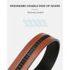 image:imageCHAOREN Ratchet Belt Replacement Strap 1 38 Leather Belt Strap for 40MM Slide Click BuckleEpic  Black