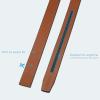 image:imageCHAOREN Ratchet Belt Replacement Strap 1 38 Leather Belt Strap for 40MM Slide Click BuckleGrey