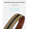 image:imageCHAOREN Ratchet Belt Replacement Strap 1 38 Leather Belt Strap for 40MM Slide Click BuckleGun Black