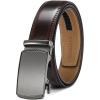 image:imageCHAOREN Ratchet Belt Replacement Strap 1 38 Leather Belt Strap for 40MM Slide Click BuckleMahogany