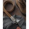 image:imageCHAOREN Ratchet Belt Replacement Strap 1 38 Leather Belt Strap for 40MM Slide Click BuckleTop Full Grain Brown