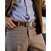 image:imageCHAOREN Ratchet Belt Replacement Strap 1 38 Leather Belt Strap for 40MM Slide Click BuckleTop Full Grain Dark Brown