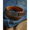 image:imageCHAOREN Ratchet Belt Replacement Strap 1 38 Leather Belt Strap for 40MM Slide Click BuckleTop Full Grain Dark Brown