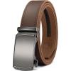 image:imageCHAOREN Ratchet Belt Replacement Strap 1 38 Leather Belt Strap for 40MM Slide Click BuckleTop Full Grain Dark Brown