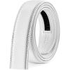 image:imageCHAOREN Ratchet Belt Replacement Strap 1 38 Leather Belt Strap for 40MM Slide Click BuckleWhite