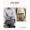 image:imageCHAOREN Reversible Mens Belt 1 Piece  Leather Belt Men for Dress Pants  Single Belt 2 ColorsBright SliverblackBrown