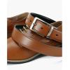 image:imageCHAOREN Reversible Mens Belt 1 Piece  Leather Belt Men for Dress Pants  Single Belt 2 ColorsBright SliverblackTan
