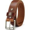image:imageCHAOREN Full Grain Leather Belts for Men  Brown Belt for Jeans  Timeless Elegance for Casual Dress