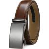 image:imageCHAOREN Mens Belt  Mens Ratchet Belt Leather 1 38 for Dress Pant  Micro Adjustable Belt Fit EverywhereBrown