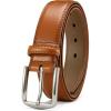 image:imageCHAOREN Mens Belt Leather  1 38 Dress Belts for Men  Considerate Gift for Work Business Casual JeansSilver  Tan