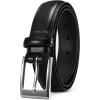 image:imageCHAOREN Mens Belts Leather Gift for Men  Ideal Match for Mens Dress ShoesBasic Black