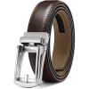image:imageCHAOREN Mens Dress Belt  Ratchet Belt Leather 1 14 Comfort Click  Perfect Companion to Mens Dress ShoesSilver  Dark Brown