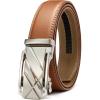 image:imageCHAOREN Ratchet Belts  Leather Belt Men for Jeans Casual Dress 1 38  Micro Adjustable Belt Fit Everywhere