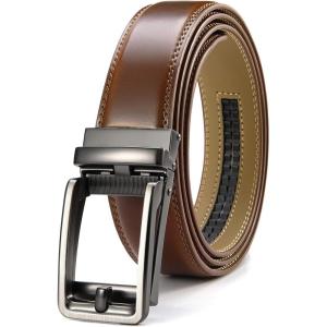 image:imageCHAOREN Click Belts for Men  Mens Ratchet Belt 1 38 for Dress Pants  Perfect Companion to Mens OxfordsCognac