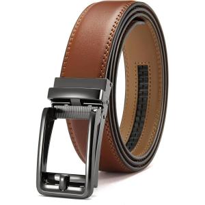 image:imageCHAOREN Click Belts for Men  Mens Ratchet Belt 1 38 for Dress Pants  Perfect Companion to Mens OxfordsTan