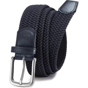image:imageCHAOREN Mens Belt  Braided Stretch Golf Belt for Men 1 38 Gift for Golf Pants Casual Shorts JeansBlue