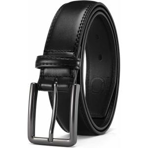 image:imageCHAOREN Mens Belt Leather  1 38 Dress Belts for Men  Considerate Gift for Work Business Casual JeansBlack