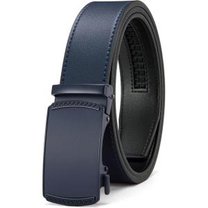 image:imageCHAOREN Mens Belt Leather Ratchet Belt  Customizable Fit Effortless Style 35mmImperial  Blue