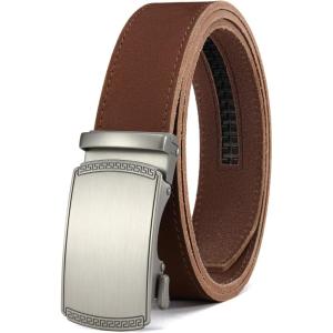 image:imageCHAOREN Mens Belt Leather Ratchet Belt  Customizable Fit Effortless Style 35mmImperial  Full Grain Brown
