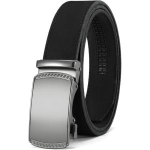 image:imageCHAOREN Mens Belt Leather Ratchet Belt  Customizable Fit Effortless Style 35mmImperial Brushed  Full Grain Black