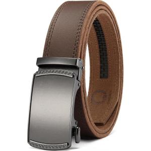 image:imageCHAOREN Mens Belt Leather Ratchet Belt  Customizable Fit Effortless Style 35mmImperial Oxygen  Full Grain Brown