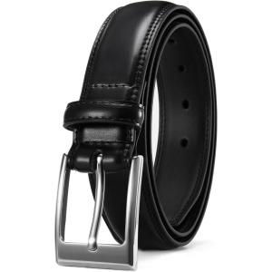 image:imageCHAOREN Mens Belts Leather Gift for Men  Ideal Match for Mens Dress ShoesBasic Black