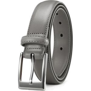 image:imageCHAOREN Mens Belts Leather Gift for Men  Ideal Match for Mens Dress ShoesGrey