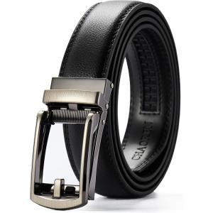 image:imageCHAOREN Mens Dress Belt  Ratchet Belt Leather 1 14 Comfort Click  Perfect Companion to Mens Dress ShoesLaser