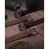 image:imageCHAOREN Full Grain Leather Belt for Men Work Belts for Men Heavy Duty Daily Wear for Jeans PantsBlack