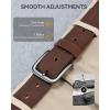 image:imageCHAOREN Full Grain Leather Belt for Men Work Belts for Men Heavy Duty Daily Wear for Jeans PantsBlack Stitched
