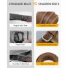 image:imageCHAOREN Full Grain Leather Belt for Men Work Belts for Men Heavy Duty Daily Wear for Jeans PantsBrown Stitched