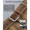 image:imageCHAOREN Full Grain Leather Belt for Men Work Belts for Men Heavy Duty Daily Wear for Jeans PantsBrown Stitched