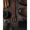 image:imageCHAOREN Full Grain Leather Belt for Men Work Belts for Men Heavy Duty Daily Wear for Jeans PantsCasual Brown