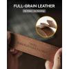 image:imageCHAOREN Full Grain Leather Belt for Men Work Belts for Men Heavy Duty Daily Wear for Jeans PantsDark Brown Stitched