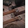 image:imageCHAOREN Full Grain Leather Belt for Men Work Belts for Men Heavy Duty Daily Wear for Jeans PantsLight Brown