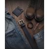 image:imageCHAOREN Full Grain Leather Belt for Men Work Belts for Men Heavy Duty Daily Wear for Jeans PantsNavy