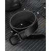 image:imageCHAOREN Full Grain Leather Belt for Men Work Belts for Men Heavy Duty Daily Wear for Jeans PantsVersatile Black Stitched