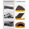 image:imageCHAOREN Full Grain Leather Belt for Men Work Belts for Men Heavy Duty Daily Wear for Jeans PantsVersatile Dark Brown Stitched