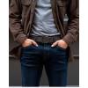 image:imageCHAOREN Full Grain Leather Belt for Men Work Belts for Men Heavy Duty Daily Wear for Jeans PantsVersatile Espresso Stitched
