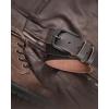 image:imageCHAOREN Full Grain Leather Belt for Men Work Belts for Men Heavy Duty Daily Wear for Jeans PantsVersatile Espresso Stitched