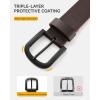 image:imageCHAOREN Full Grain Leather Belt for Men Work Belts for Men Heavy Duty Daily Wear for Jeans PantsVersatile Espresso Stitched