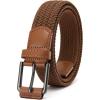 image:imageCHAOREN Elastic Boys Belt  125 Boys Braided Belt for Kids  Youth Stretchy Design for Golf And BaseballBrown