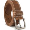 image:imageCHAOREN Full Grain Leather Belt for Men Work Belts for Men Heavy Duty Daily Wear for Jeans PantsBrown Stitched