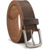 image:imageCHAOREN Full Grain Leather Belt for Men Work Belts for Men Heavy Duty Daily Wear for Jeans PantsDark Brown Stitched