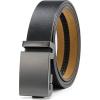 image:imageCHAOREN Italian Ratchet Belt Genuine Leather for Jeans Comfort Casual Belt  No Magnet or Spring Adjustable Trim to Fit