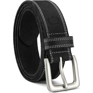 image:imageCHAOREN Full Grain Leather Belt for Men Work Belts for Men Heavy Duty Daily Wear for Jeans PantsClassic Black