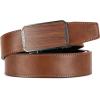 image:imageCHAOREN Leather Ratchet Belt for men 1 38 for Dress Pants  Micro Adjustable Belt Fit EverywhereBrown3