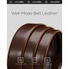 image:imageCHAOREN Leather Ratchet Belt for men 1 38 for Dress Pants  Micro Adjustable Belt Fit EverywhereComfort  Basic Brown