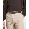 image:imageCHAOREN Leather Ratchet Belt for men 1 38 for Dress Pants  Micro Adjustable Belt Fit EverywhereDark Brown2